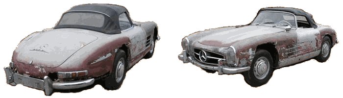 Mercedes Benz 300SL in need of a major restoration